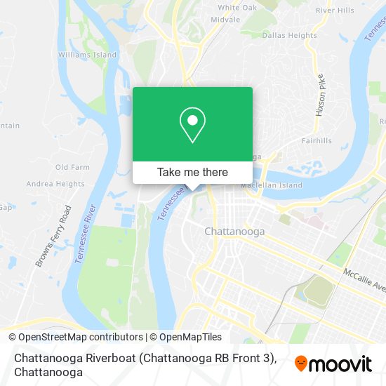 Chattanooga Riverboat (Chattanooga RB Front 3) map