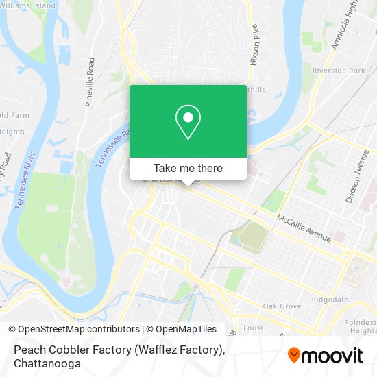 Mapa de Peach Cobbler Factory (Wafflez Factory)