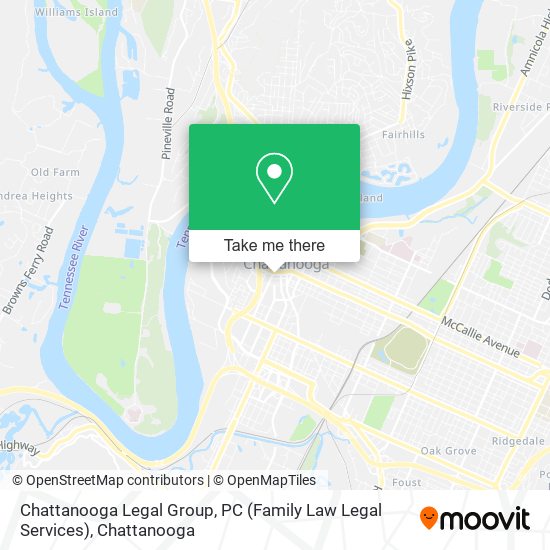 Chattanooga Legal Group, PC (Family Law Legal Services) map