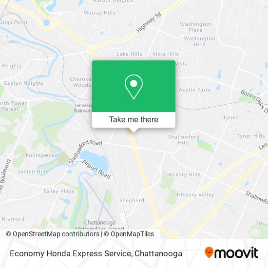 Economy Honda Express Service map