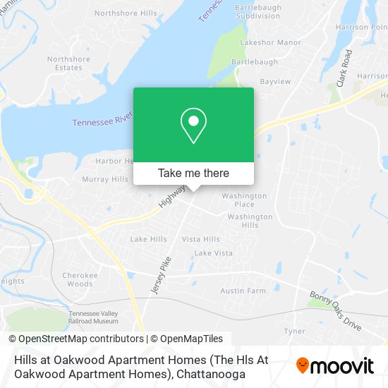 Mapa de Hills at Oakwood Apartment Homes (The Hls At Oakwood Apartment Homes)