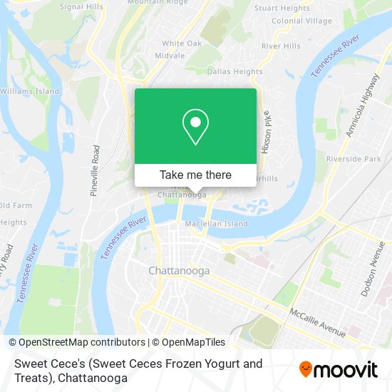 Mapa de Sweet Cece's (Sweet Ceces Frozen Yogurt and Treats)