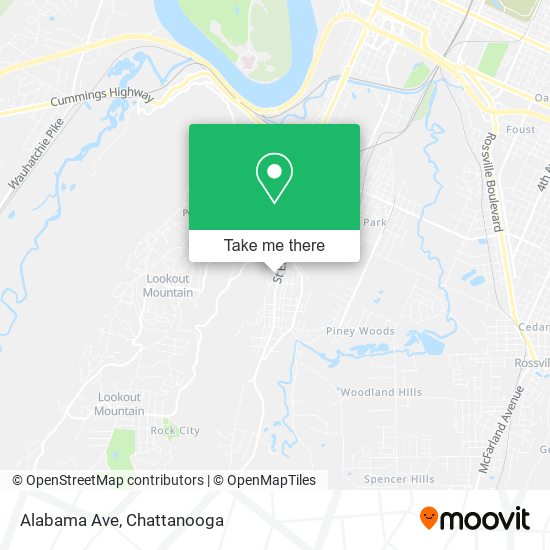 Alabama Ave map