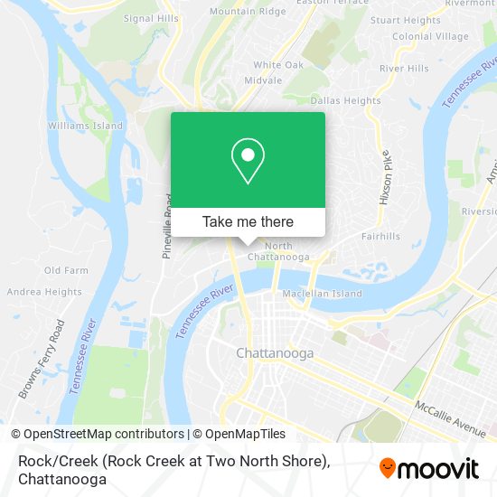 Mapa de Rock / Creek (Rock Creek at Two North Shore)