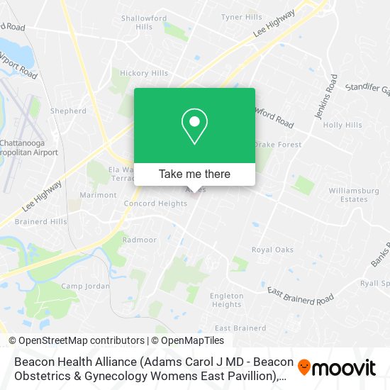 Beacon Health Alliance (Adams Carol J MD - Beacon Obstetrics & Gynecology Womens East Pavillion) map