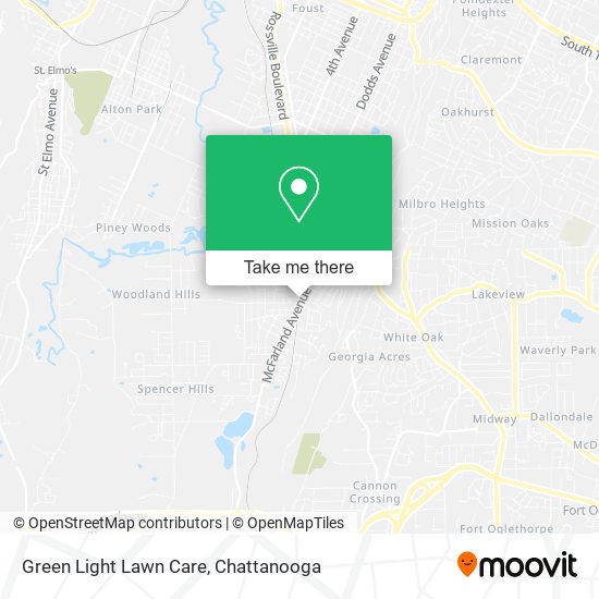 Mapa de Green Light Lawn Care