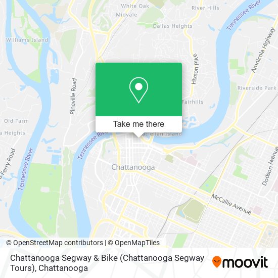 Chattanooga Segway & Bike (Chattanooga Segway Tours) map