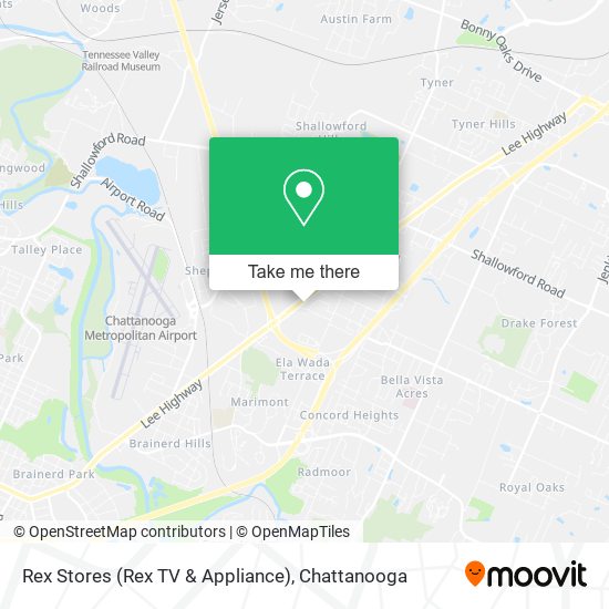 Mapa de Rex Stores (Rex TV & Appliance)