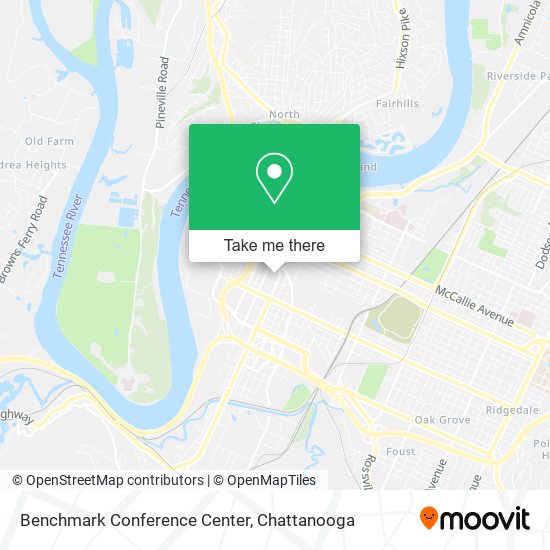 Benchmark Conference Center map