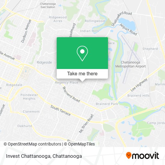 Mapa de Invest Chattanooga