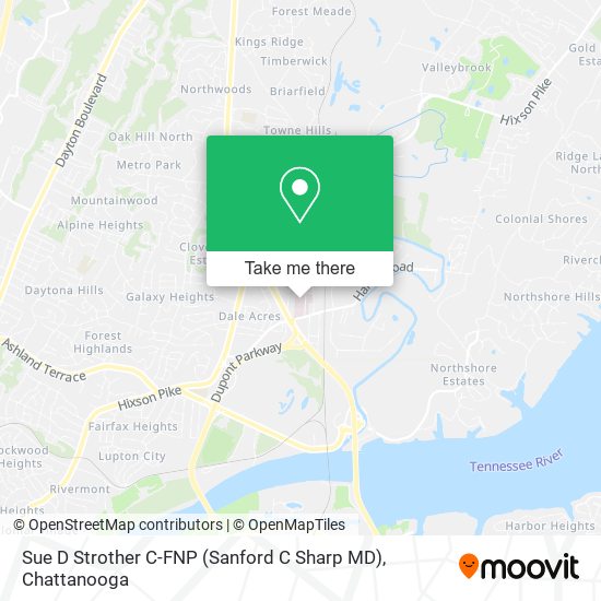 Mapa de Sue D Strother C-FNP (Sanford C Sharp MD)