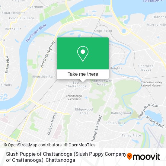 Mapa de Slush Puppie of Chattanooga (Slush Puppy Company of Chattanooga)