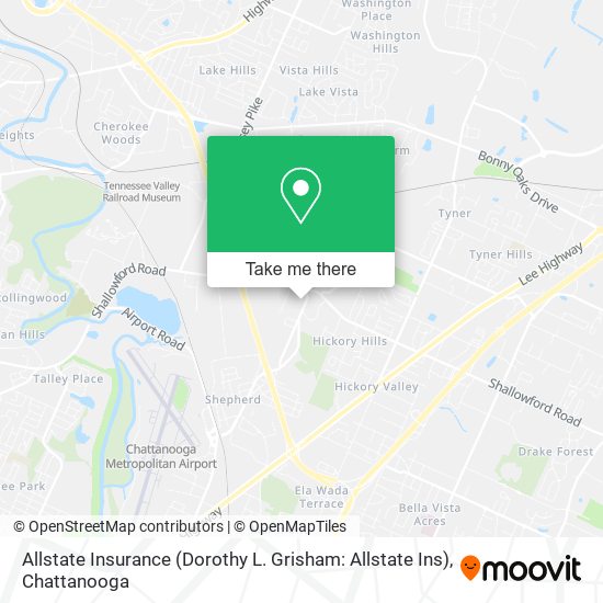 Mapa de Allstate Insurance (Dorothy L. Grisham: Allstate Ins)