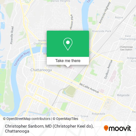 Mapa de Christopher Sanborn, MD (Christopher Keel do)