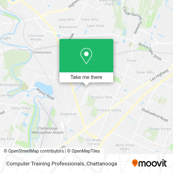 Computer Training Professionals map