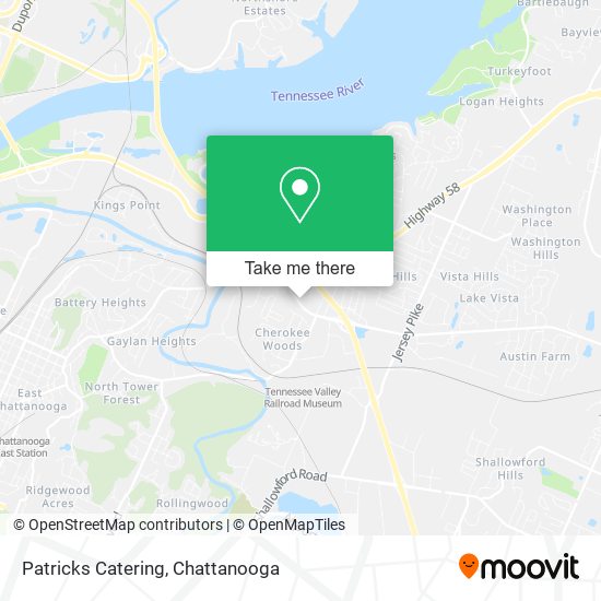 Mapa de Patricks Catering