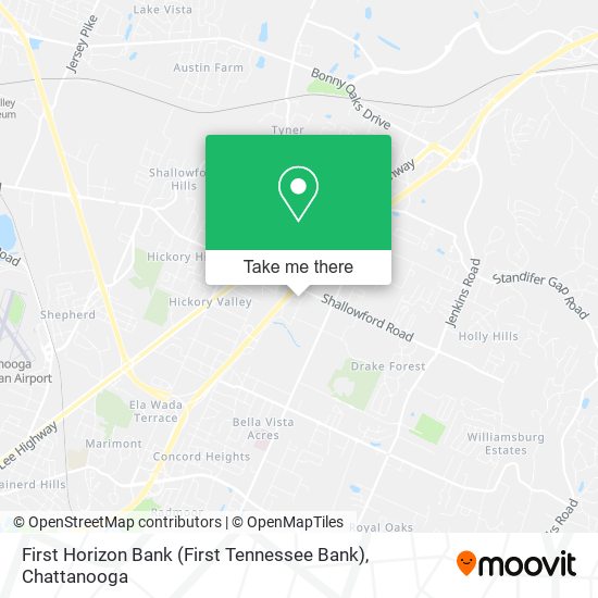 Mapa de First Horizon Bank (First Tennessee Bank)