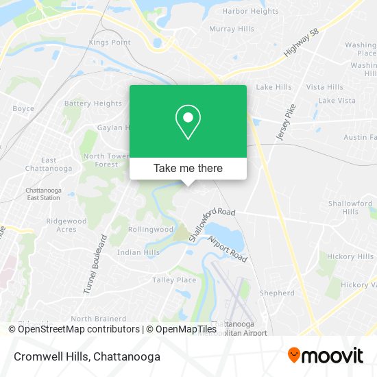 Cromwell Hills map