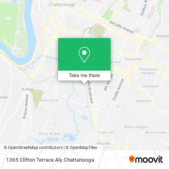 1365 Clifton Terrace Aly map