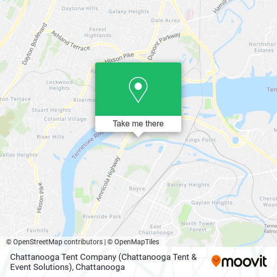 Mapa de Chattanooga Tent Company (Chattanooga Tent & Event Solutions)