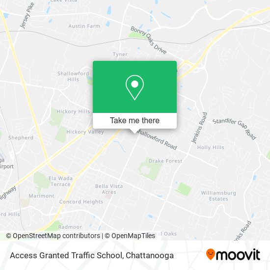 Access Granted Traffic School map