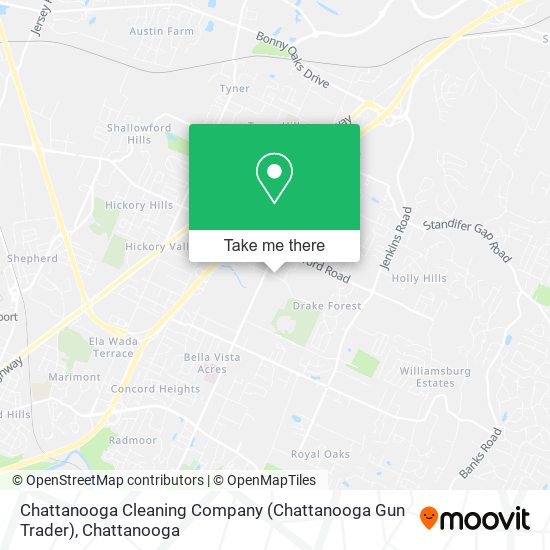 Chattanooga Cleaning Company (Chattanooga Gun Trader) map