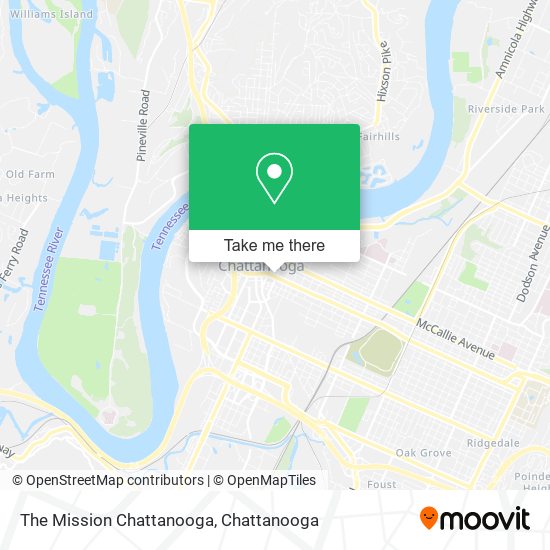 The Mission Chattanooga map