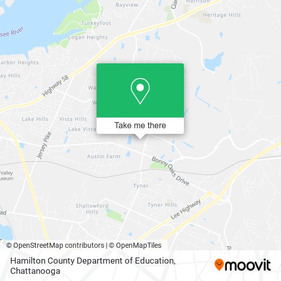 Mapa de Hamilton County Department of Education