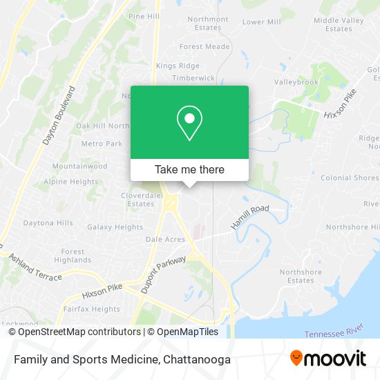 Family and Sports Medicine map
