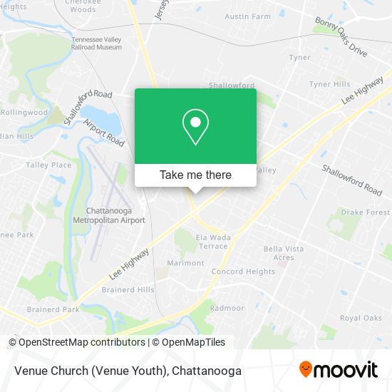 Mapa de Venue Church (Venue Youth)