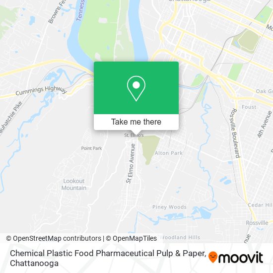 Mapa de Chemical Plastic Food Pharmaceutical Pulp & Paper