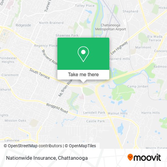 Mapa de Nationwide Insurance