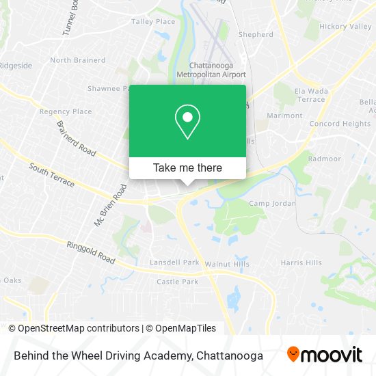 Behind the Wheel Driving Academy map