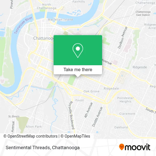 Sentimental Threads map