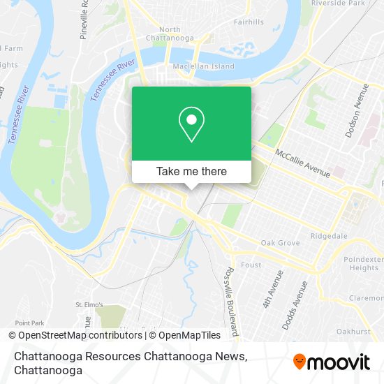Chattanooga Resources Chattanooga News map
