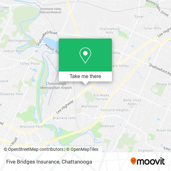 Five Bridges Insurance map