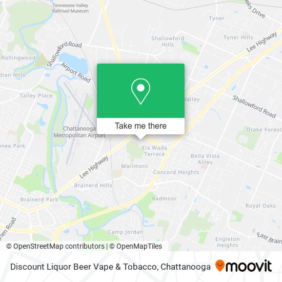 Mapa de Discount Liquor Beer Vape & Tobacco