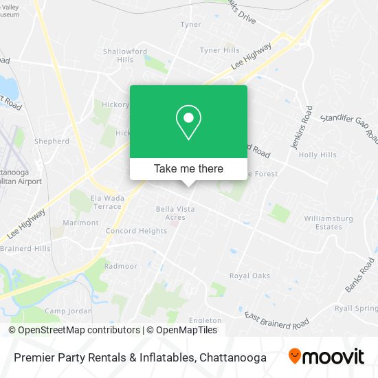 Mapa de Premier Party Rentals & Inflatables