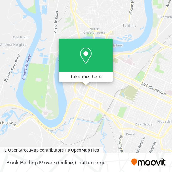 Mapa de Book Bellhop Movers Online