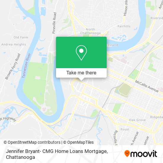 Mapa de Jennifer Bryant- CMG Home Loans Mortgage