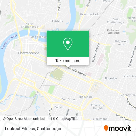 Lookout Fitness map