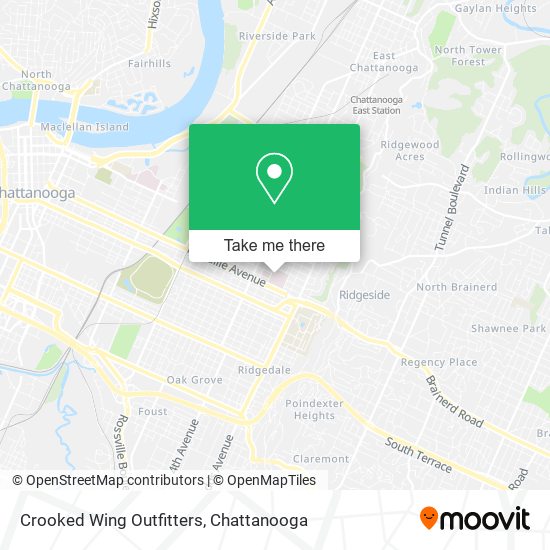 Crooked Wing Outfitters map