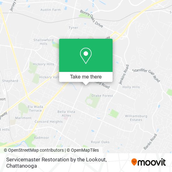 Mapa de Servicemaster Restoration by the Lookout