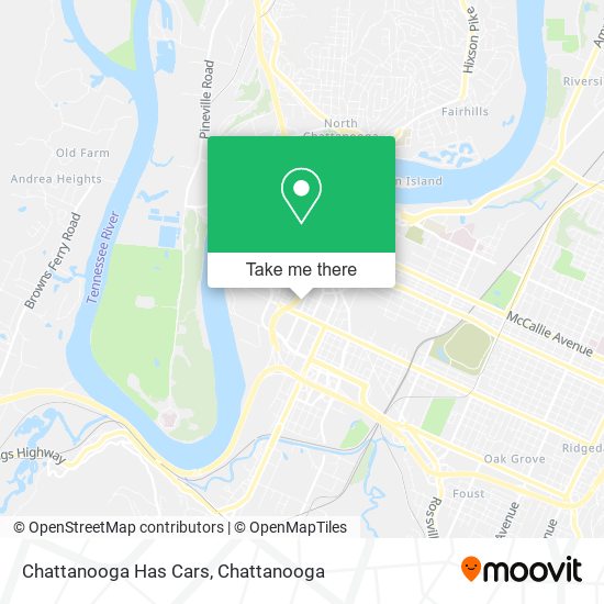 Chattanooga Has Cars map