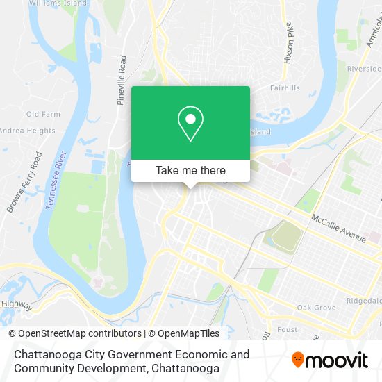 Chattanooga City Government Economic and Community Development map