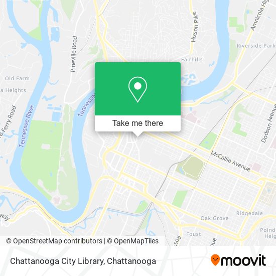 Chattanooga City Library map