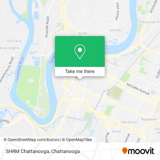 SHRM Chattanooga map