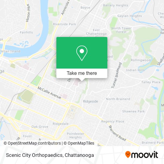 Scenic City Orthopaedics map