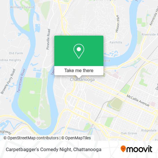 Mapa de Carpetbagger's Comedy Night