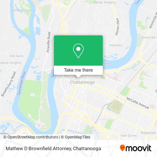 Mapa de Mathew D Brownfield Attorney
